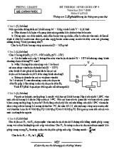 Đề thi học sinh giỏi môn Vật lý Lớp 9 - Vòng II - Năm học 2017-2018 (Có đáp án)